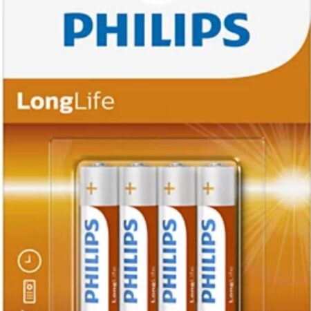 Philips batterij Longlife AAA 12x4st | Philips