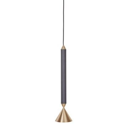 Apollo 39 Hanglamp - Zwart - Messing