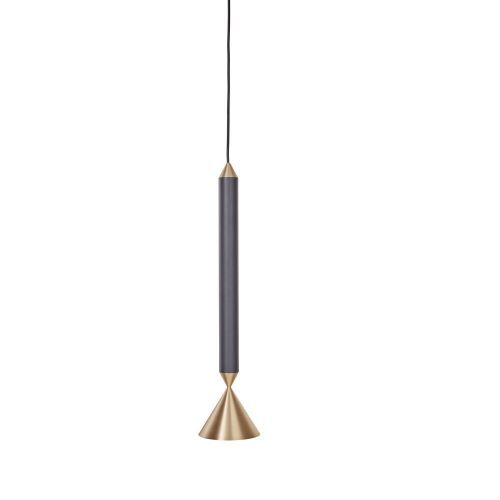 Apollo 39 Hanglamp - Zwart - Messing