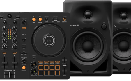 Pioneer DJ DDJ-FLX4 + Pioneer DJ HDJ-CUE1 + Pioneer DJ DM-40