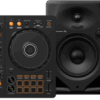 Pioneer DJ DDJ-FLX4 + Pioneer DJ HDJ-CUE1 + Pioneer DJ DM-50D Zwart