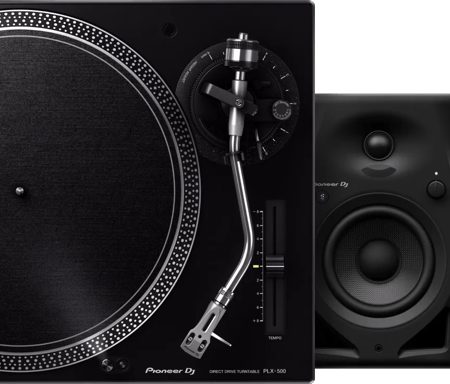 Pioneer DJ PLX 500 Zwart + Pioneer DJ DM-40D-BT Zwart