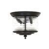 Plafondlamp Seabury Antiek Zwart