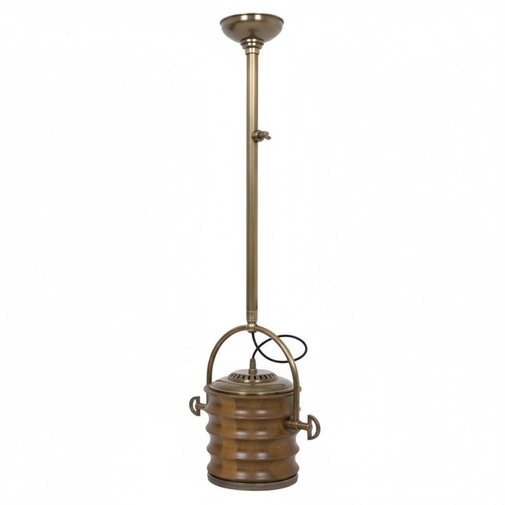 Plafondspot Baxter Antiek Hout