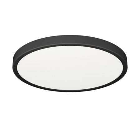 Plafonniere kunststof zwart 278mm