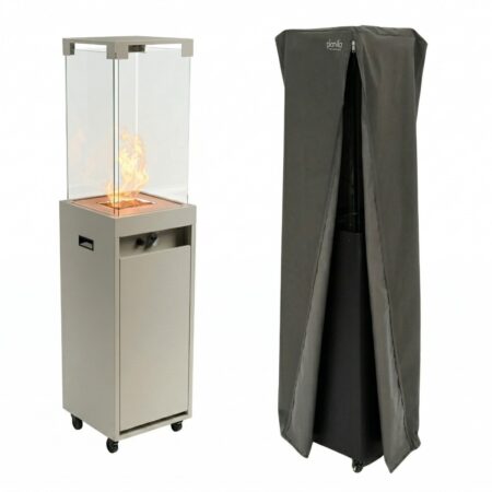 Planika Faro gas terrasverwarmer met beschermhoes - Grijs | Planika