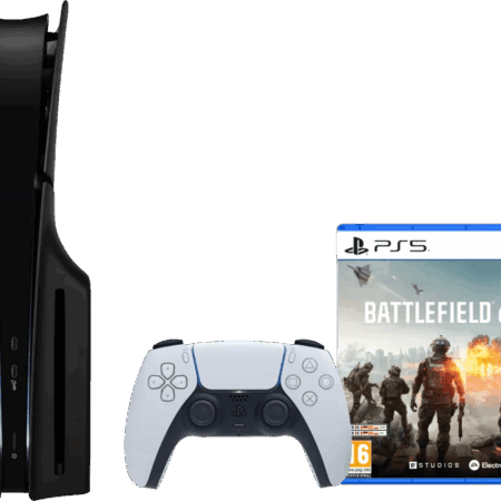 PlayStation 5 Slim Disc Edition + Battlefield 6 + Covers Zwart