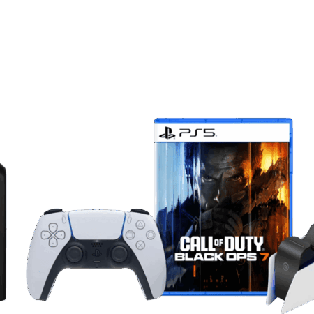 PlayStation 5 Slim Disc Edition + Call of Duty: Black Ops 7 + Covers Zwart + Oplaadstation