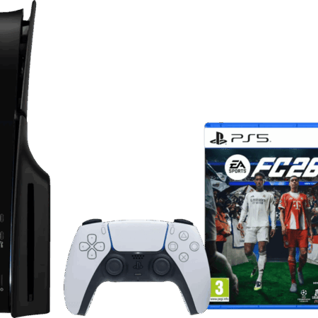 PlayStation 5 Slim Disc Edition + FC 26 + Covers Zwart