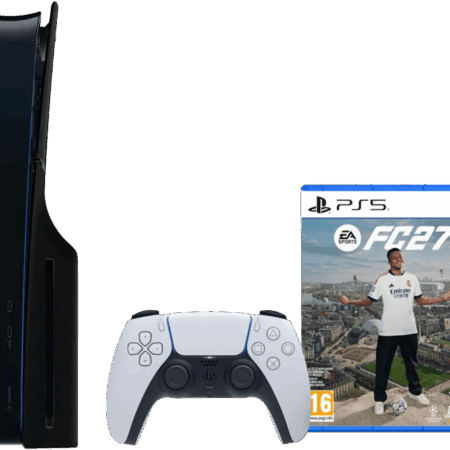PlayStation 5 Slim Disc Edition + FC 27 + Covers Zwart