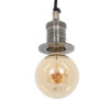 Pollux antiek zilver hanglamp - aluminium hanglamp E27 elegant design