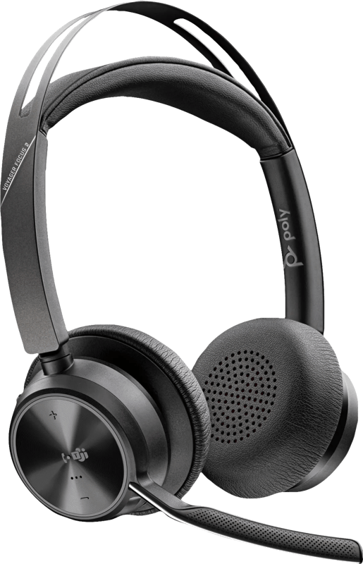 Poly Voyager Focus 2 MS Draadloze Office Headset + Oplaadstation