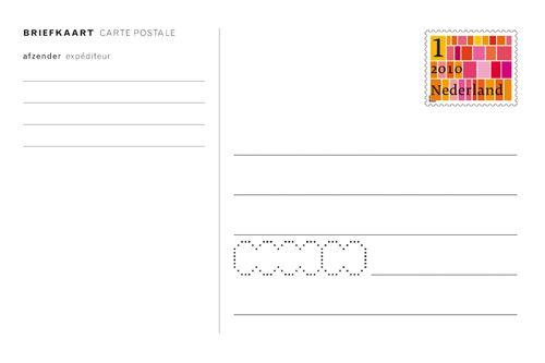 10 briefkaarten met postzegels