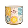Pot faro blauw geel 13 x 12