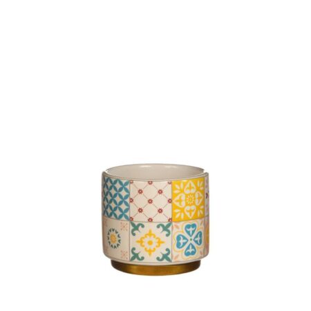 Pot faro blauw geel 7 x 6