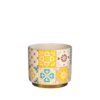 Pot faro blauw geel 9