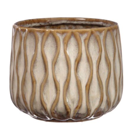 Pot wave wit 15 X 12 cm