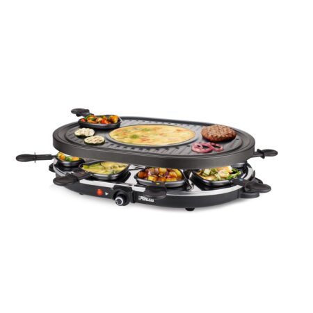 Princess Raclette 8 Oval Grill Party 162700 Racletteset Zwart | Princess
