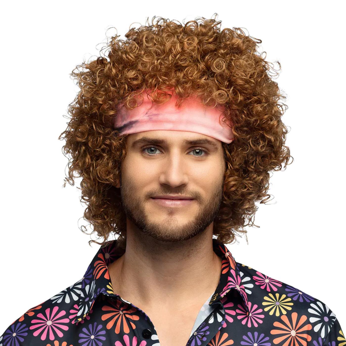 Pruik Hippie groove met haarband | Boland