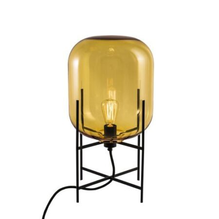 Oda Small Vloerlamp - Amber - Zwart