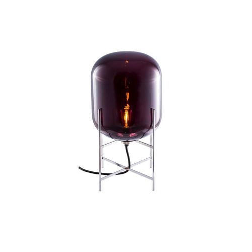 Oda Small Vloerlamp - Aubergine - Chroom