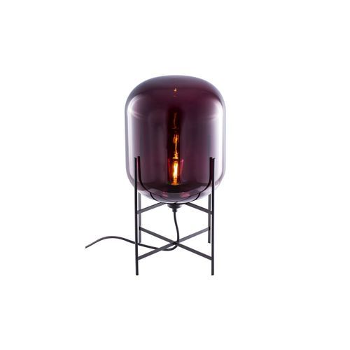 Oda Small Vloerlamp - Aubergine - Zwart