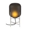 Oda Small Vloerlamp - Grijs Acetato - Chroom