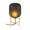 Oda Small Vloerlamp - Grijs Acetato - Messing