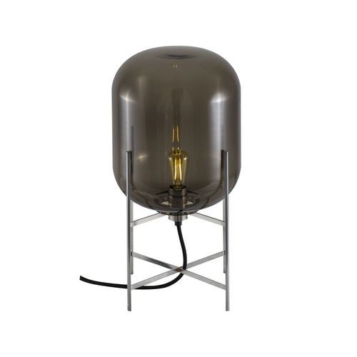 Oda Small Vloerlamp - Grijs - Chroom