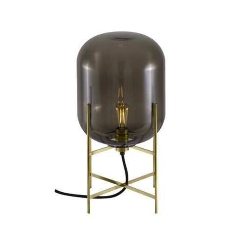 Oda Small Vloerlamp - Grijs - Messing