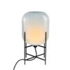 Oda Small Vloerlamp - Maanlicht wit - Zwart