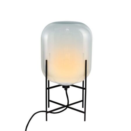 Oda Small Vloerlamp - Maanlicht wit - Zwart
