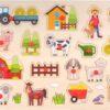 Puzzelplank Groot Boerderij 40 X 30 Cm | Engelhart