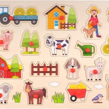 Puzzelplank Groot Boerderij 40 X 30 Cm | Engelhart