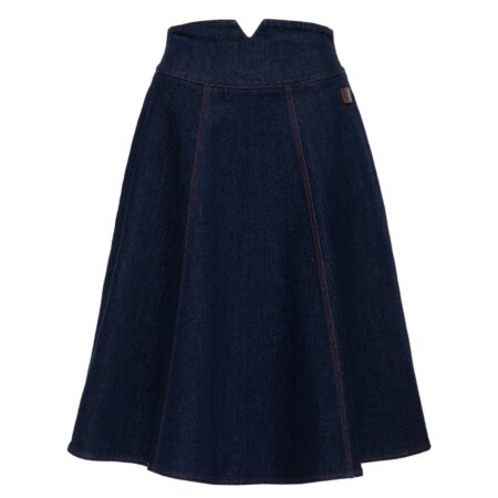 Queen Kerosin Swing Skirt Cinchback Denim Dark Blue-2XL | Queen Kerosin