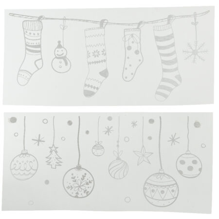 Raamdecoratie sticker kerstsfeer | Decoris