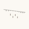 Railverlichting Pakket - Recht - 4x 1 m rail - 6 railspots - 4 hanglampen - Incl. 2700K GU10 - IP20 - Modulair - 230V - Beloria(M) - Brons | LUSENZ