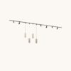 Railverlichting Pakket - Recht - 4x 1 m rail - 6 railspots - 4 hanglampen - Incl. 2700K GU10 - IP20 - Modulair - 230V - Taros/Belano(L) - Beige | LUSENZ