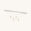 Railverlichting Pakket - Recht - 4x 1 m rail - 6 railspots - 4 hanglampen - Incl. GU10 & E27 - Warm wit - IP20 - Modulair - 230V - Beloria/Avaro - Brons | LUSENZ