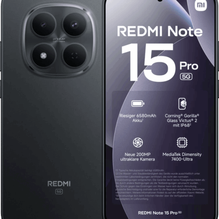Redmi Note 15 Pro 256GB Zwart 5G