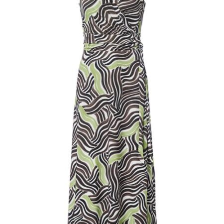 Reggy Print Jurk Groen / Taupe