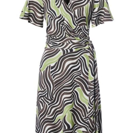 Regina Print Jurk Groen / Taupe