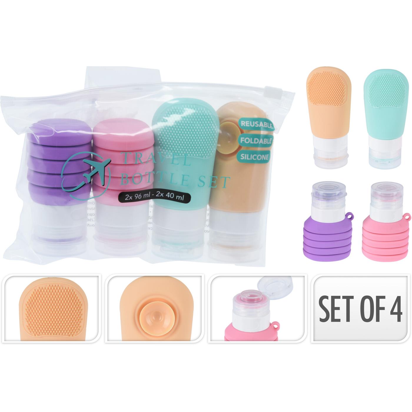 Reisset 5-delig tubes | Merkloos