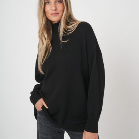 Relaxed fit trui van extra fijne merinowol