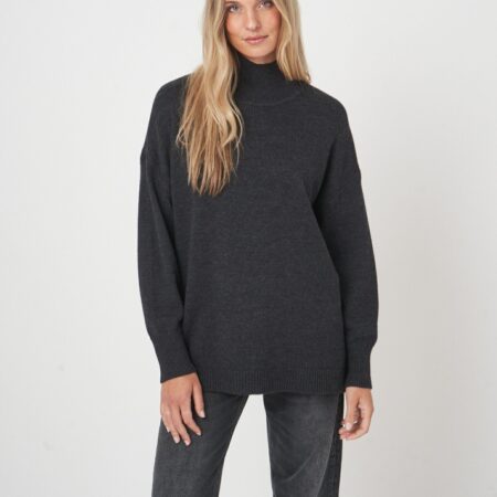 Relaxed fit trui van extra fijne merinowol