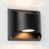 Reno Up en Down Muurlamp Zwart