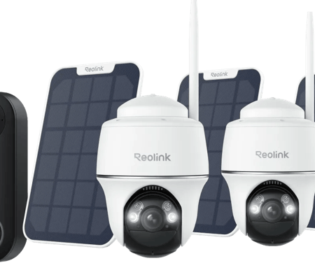 Reolink Argus B430 3-Pack + Solar Panel + D340W + Chime