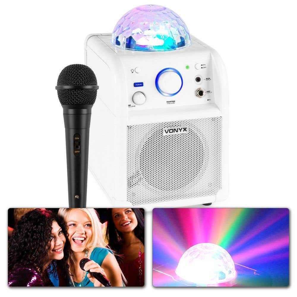 Retourdeal - Vonyx SBS50W Karaokeset met microfoon
