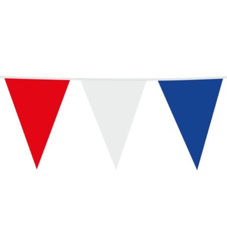 Reuzevlaggenlijn Rood-wit-blauw 10m | Globos