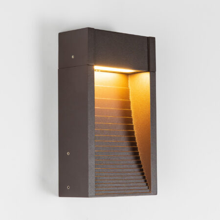 Ridge Muurlamp Zwartbruin